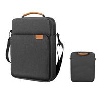 MQVQAUBST Borsa a tracolla antiurto for tablet adatta for Samsung Galaxy Tab A9 A11 Plus 11" SM-X210 SM-X230 Borsa a tracolla(Black Gray,A9 Plus 11inch)