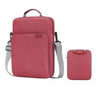 MQVQAUBST Borsa a tracolla antiurto for tablet adatta for Samsung Galaxy Tab A9 A11 Plus 11" SM-X210 SM-X230 Borsa a tracolla(Wine red,A9 Plus 11inch)