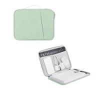 MQVQAUBST Borsa for laptop Custodia protettiva imbottita for tablet da 10.8-13 pollici Custodia protettiva adatta for Xiaomi Pad 5 6 7 8 Pro 11.2 SE 11 12.1 pollici(Green,12.9-13inch)