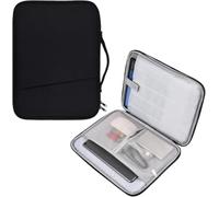 MQVQAUBST Borsa for tablet adatta for Huawei MatePad 11.5 SE 11 Air 11.5S Custodia portatile con cerniera a doppio senso da 12 pollici Custodia portatile antiurto(Black,MatePad 11.5 S)