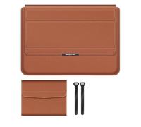 MQVQAUBST Custodia for notebook PU antiacqua adatta for Huawei Matebook D16 D15 D14 13S 14S E Pro Borsa for laptop Custodia con custodia(Brown,For Mate book 14S)