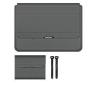 MQVQAUBST Custodia for notebook PU antiacqua adatta for Huawei Matebook D16 D15 D14 13S 14S E Pro Borsa for laptop Custodia con custodia(Gray,For Mate book 13S)