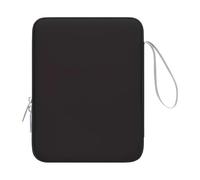 MQVQAUBST Custodia for tablet adatta for iPad Air 13 11 Pro 12.9 "11th 10th 10.9" 10.2 "9th 8th 7th Generation Custodia impermeabile con cerniera(Black,10.9")