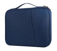 MQVQAUBST Custodia impermeabile for notebook Borsa for laptop Custodia protettiva adatta for MacBook Air 11 12 13 13.6 M4 M3 M2 iPad Pro 11 Tablet Cover(Navy blue,13-inch)