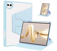 MQVQAUBST Custodia in Pelle PU for Tablet Adatta for Huawei Honor Pad X9a X9 PRO 11.5 Pollici ELN2-W29 W09 2025 con Supporto Girevole a 360°(Blue,Pad X9a 11.5)
