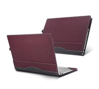 MQVQAUBST Custodia protettiva for laptop staccabile adatta for Samsung Galaxy Book 2 3 4 5 Pro 360/Book4 Edge Custodia protettiva da 15,6"(Wine Red,For Book4 Edge 15.6)