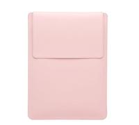 MQVQAUBST Custodia regolabile for custodia for laptop in pelle PU adatta for MacBook Pro Air 13 14 15 16 pollici M5 M4 M3 M2 Cover(Pink,13.3-14 inch)