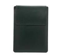 MQVQAUBST Custodia regolabile for custodia for laptop in pelle PU adatta for MacBook Pro Air 13 14 15 16 pollici M5 M4 M3 M2 Cover(Dark green,15-16 inch)