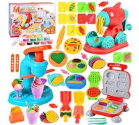 MQVXT Formine per Plastilina,51 Pezzi Pasta Modellabile Bambini Plastilina Bambini,Plastilina Accessori, Macchina per Tagliatelle,Ragazzi e Ragazze Bambini Giochi Regalo