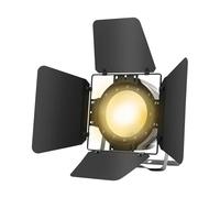 Mqwdxzfes 200 W LED per palcoscenico, 2 in 1, faretto da palcoscenico con porte a fienile, COB DMX PAR, faro da teatro, luce esterna per eventi, teatro, bar, DJ, bianco/luce calda