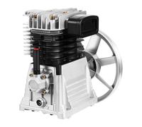 Mqwdxzfes 3HP Testina della pompa del compressore d'aria, 250 l/min, testa monostadio a due cilindri con ventola di raffreddamento, cilindro pistone compressore ad aria compressa aggregato