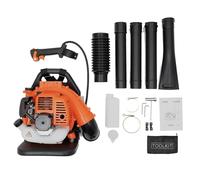 Mqwdxzfes 42,7 CC 2 tempi di benzina soffiatore per foglie, 1250 W, potente motore con tubo regolabile, soffiatore a due tempi, per la pulizia della polvere, rimozione della neve, 7000 giri/min