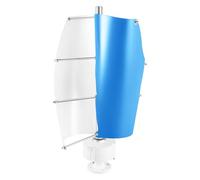 Mqwdxzfes Generatore di turbina eolica da 24 V, 100 W, con regolatore di carica, per casa/barca, lampione stradale a tre colori, design elico (62 dB) IP67