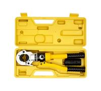 Mqwdxzfes Pinza idraulica, pinza crimpatrice a 8 tonnellate tipo TH con 4 matrici, 16 - 32 mm & cassetta degli attrezzi, pinza idraulica per tubi in alluminio PEX -PB, set di crimpatura professionale