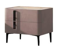 MQXDNFDC Comodino creativo e minimalista con cassetti, 50 x 40 x 47 cm, in legno ardesia, adatto per soggiorno, camera da letto, sala da pranzo, decorazione (rosa)