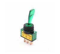 MQXFCZUX 1Pcs Green Car Toggle Switch 12V Illuminated Car Rocker Switch 20A Rocker Switch with Light
