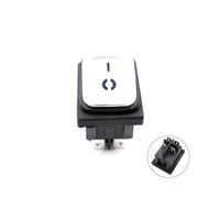 MQXFCZUX 1pcs KCD4 Blue ON-off 24V Stainless Steel DPST with Light Waterproof Switch High Power High Current Rocker 4 Feet