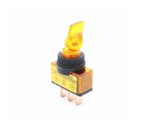 MQXFCZUX 1Pcs Yellow Car Toggle Switch 12V Illuminated Car Rocker Switch 20A Rocker Switch with Light