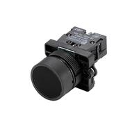 MQXFCZUX 22mm XB2-EA Push Button Switch Start/Stop Black/White Arrow 10A/415V Self-Reset/Momentary Symbol Button Switch(Black)