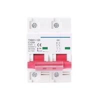 MQXFCZUX 2P DC 600V Solar Circuit Breaker Battery Switch 125A 100A DC MCB for Photovoltaic PV System (100A)