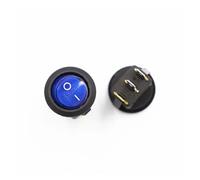 MQXFCZUX 4Pcs Blue KCD1 5V-12V ON/off Round Rocker Switch LED Illuminated Car Dashboard Dash Boat Van with Light