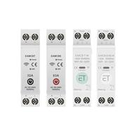 MQXFCZUX 63A 1P+N Smart Switch Circuit Breaker Kwh Meter Monitor Timer Relay MCB Voltage Current Protection (EWeLink Single,63A)