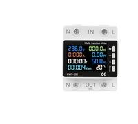 MQXFCZUX 63A Smart Switch Circuit Breaker Meter KWh Power Metering Timer Relay Remote Control Voltage Smart Life (Meter)