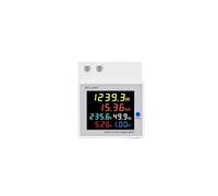 MQXFCZUX 6IN1 DIN Rail AC Monitor 110V 220V 380V 100A Voltage Current Power Factor Active KWH Frequency Meter (External CT,AC 250-450V)