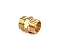 MQXFCZUX Brass Copper Hose Pipe Fitting Hex Coupling Coupler Fast Connetor Male Thread/Female Thread 1/8" 1/4" 3/8" 1/2" 3/4"(Male Thread,3/4")