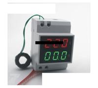 MQXFCZUX DIN Rail LED Display Voltage And Current Meter with Extra CT Current Voltmeter Ammeter Range AC 200-450V 0.1-99.9A