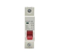 MQXFCZUX DZ47 1P 3A-125A 400V C Type Circuit Breaker MCB Short Overload Circuit Protector 35mm DIN Rail Breaking Capacity 6KA (10A)