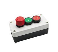 MQXFCZUX Emergency Stop Switch 10A 600V Push Button Switch Control BoxWaterproof Button Indicator Light Case Emergency Stop Reset Point Box(One-Circle)