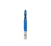MQXFCZUX HSS Thread Tap Set 6pcs M3 M4 M5 M6 M8 M10 Screw Machine Compound Tap with Center Punch nanos Blue Coated Tap Drill Bits(M6) MQXFCZUX