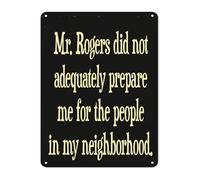MQXFCZUX Humorous Tin Plaque Funny Quote Metal Sign About Not Being Ready for Adulthood Decor for Home Office Man Cave 8 X 12 inch