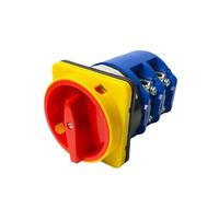 MQXFCZUX LW26GS-160/04-3 Cam Switch Padlock Panel Mounting Power Rotary Changeover Interruptor 8 Terminals ON-off 2P 160A Silver