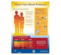 MQXFCZUX Medical Exam Room Poster - Blood Pressure Classification & Management Chart, Clinical Reference for Nurses, Doctors, Healthcare Professionals Unframed,08x12inch(20x30cm)
