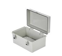 MQXFCZUX Outdoor Waterproof Power Enclosure ABS IP65 Control Box DIY Indoor Cable Branch Connection Junction Boxes Hasp(370X270X150)