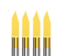 MQXFCZUX PCB 45 60 90 Degrees V Shape Engraving Bit 1/8 Shank Bit Coated Wood Carbide(10PCS degree90X0.3mm) MQXFCZUX