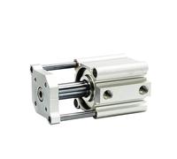 MQXFCZUX Type air Cylinder CQMB/CDQMB bore 25mm Compact Rod Guide Pneumatic Cylinder Components Stroke 5/10/15/20/25/30/35/40/45/50mm(CQMB25-25D) MQXFCZUX