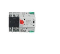 MQXFCZUX YCQ4-100E/3P 63A 100A Dual Power Automatic Transfer Switch 220V AC 8kA 3 Poles DIN Rail ATS Switches Uninterrupted Power (100A)