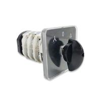 MQXFCZUX YMZ12-32/4 Selector Starter Star/Triangle Electrical Changeover Rotary Cam Switch 32A 4 Pole 3 Position Sliver Contacts