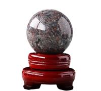 MQXFCZUX Yooperlite Stone Crystal Ball,Magic Flame Stones Crystals Sphere with Stand,Photography Home Decor,40mm