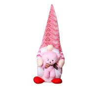 Mr And Mrs Valentine Gnome, Faceless Gnome Decorations, Pink Gnome Doll, Romantic Plush Gnome Doll, Knitted Table Decorations, Valentine’s Day Gnome Decor, Cute Plush Gnome For Women, Pink Gnome