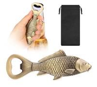 MR.BARWARE Apribottiglie alla carpa alla birra, pesce, regalo perfetto per pescatori, idea regalo per gli uomini, regalo per la festa del papà, regalo di compleanno per i pescatori, papà e nonno