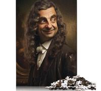 Mr. Bean Portrait Puzzle Impossible 1000Pcs Decorazione Per La Casa. Rilassamento E Intelligence Per Adulti E Bambini Da 12 Anni 1000pcs (75x50cm)