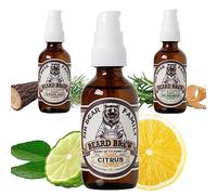 Mr Bear Family Olio da barba - Agrumi - per cura e crescita barba - Olio barba uomo nutriente con oli di jojoba e di argan - Beard oil - Oli per barba uomo idratante 60 ml