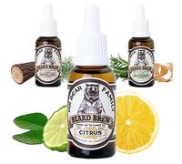 Mr Bear Family Olio da barba - Agrumi - per cura e crescita barba - Olio barba uomo nutriente con oli di jojoba e di argan - Beard oil - Oli per barba uomo idratante 30 ml