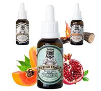 Mr Bear Family Olio da barba - Tiki Punch - per cura e crescita barba - Olio barba uomo nutriente con oli di jojoba e di argan - Beard oil - Oli per barba uomo idratante 30 ml