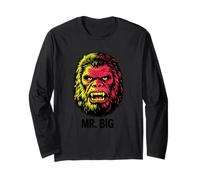 Mr. Big Gorilla Head Primate Animale Selvatico Maglia a Manica