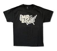 Mr. Big Men T Shirt Band Music Top O-Neck Funny Tee Short Sleeve Black XXL